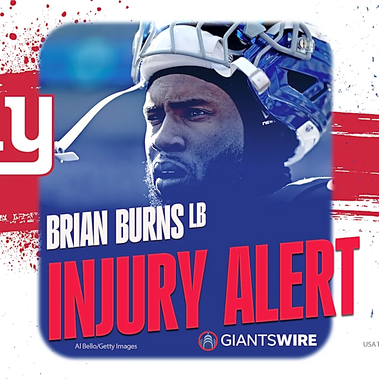 New York Giants' Brian Burns leaves Titans game with knee injury