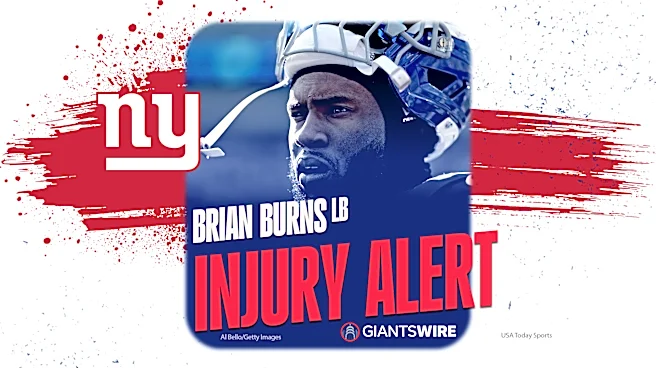 New York Giants' Brian Burns leaves Titans game with knee injury