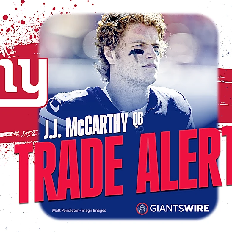 New York Giants acquire QB J.J. McCarthy from Minnesota Vikings