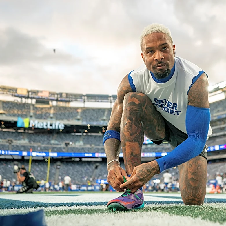 Odell Beckham Jr. reacts to being released by New York Giants