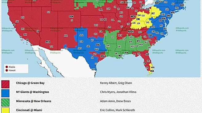 NFL Week 5 television maps: New York Giants vs. Washington Commanders
