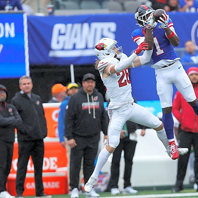 New York Giants' Matt Nagy wants Malik Nabers' competitiveness left alone