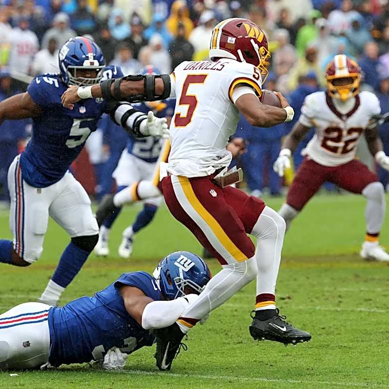 Abdul Carter was New York Giants' highest-graded player in tie vs. Commanders