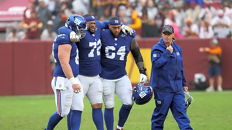 Will New York Giants OL Jermaine Eluemunor play vs. New Orleans Saints?