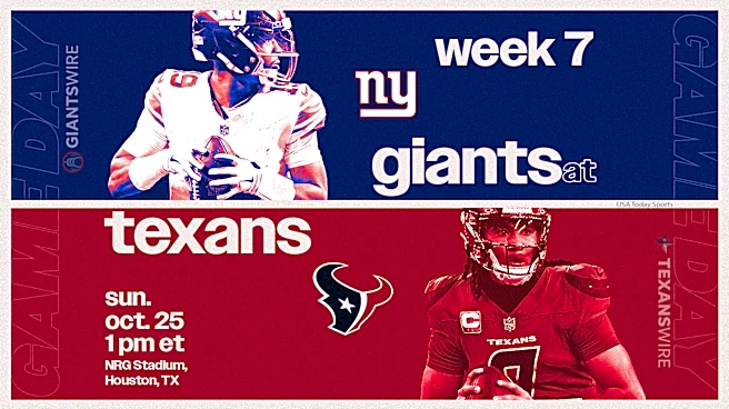 What channel is Giants vs. Texans on today? Time, TV schedule to watch Week 7 game