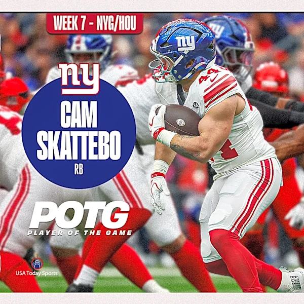 New York Giants vs. Houston Texans Player of the Game: RB Cam Skattebo