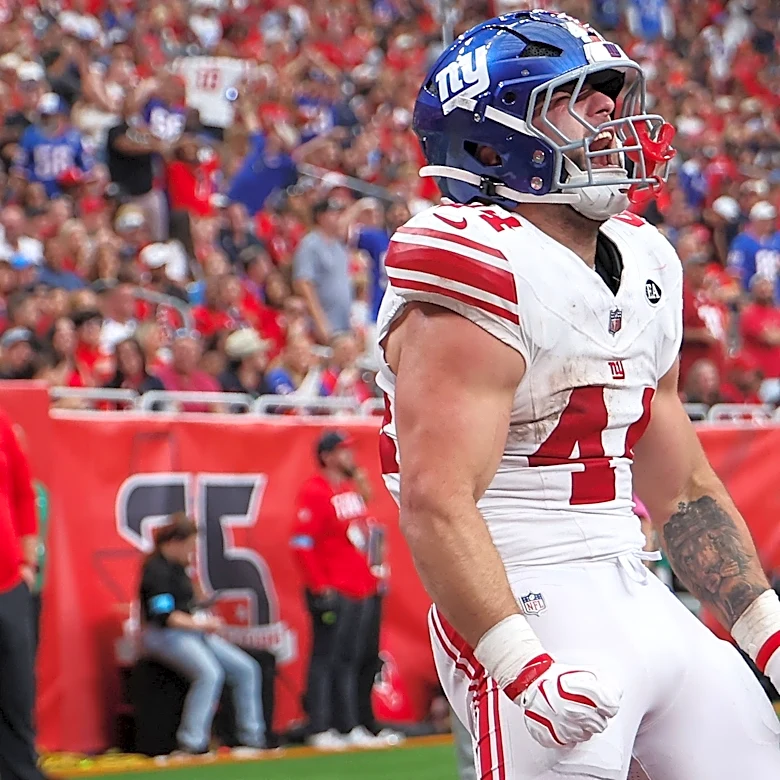 Giants' Cam Skattebo wins Good Morning Football's Angry Runs Scepter