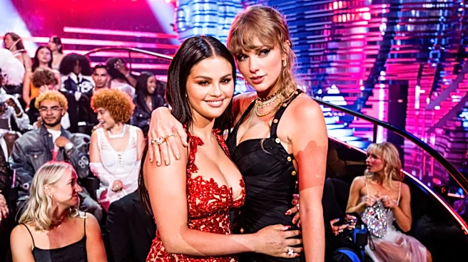 Selena Gomez Made A Sly Nod To Her Own Nuptials With Gold Dress At Taylor Swift's Wedding