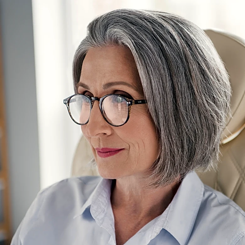 5 Bob Styles That Perfectly Flatter Gray Hair