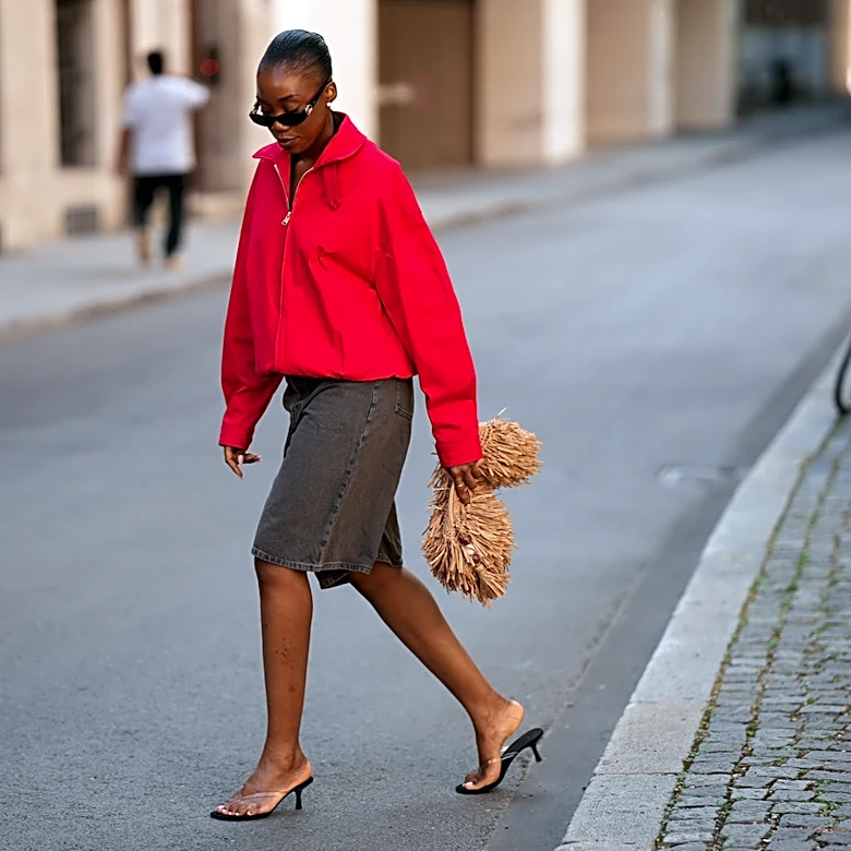 One Of Fall 2026's Trendiest Jacket Colors Is Red Hot (Literally) - How To Rock The Look