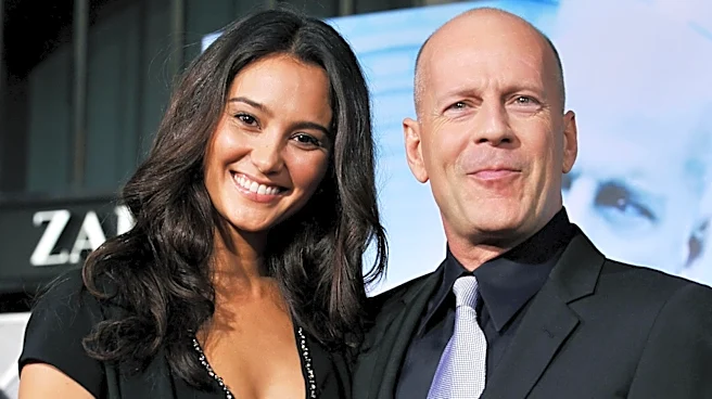 Cozy Red Carpet Pics Of Emma Heming & Bruce Willis That Highlight Their Deep Love