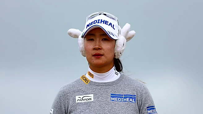 A major champion wearing bunny earmuffs has clubhouse lead at Womens' Scottish Open