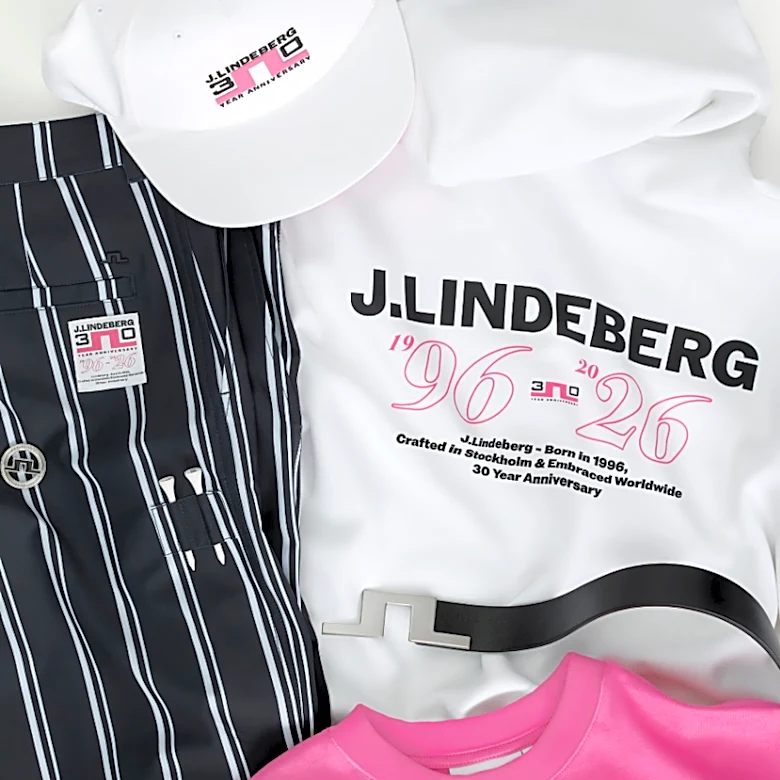 Bold style: J.Lindeberg celebrates 30 years in golf apparel with throwback collection