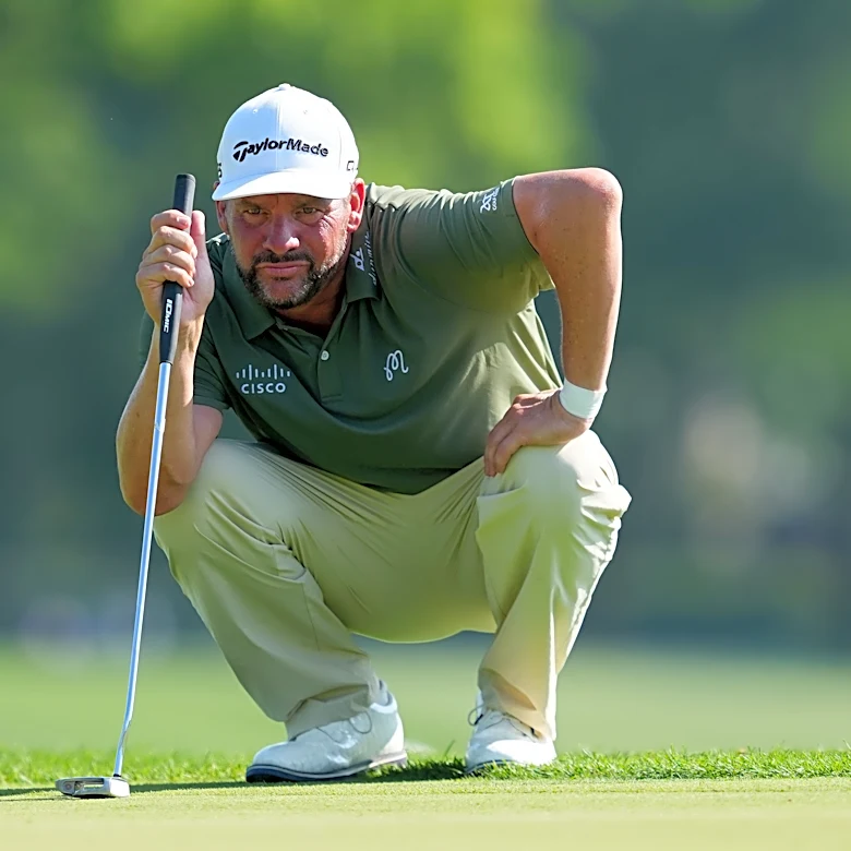 Michael Block disputes chatter that he walked off golf course at Senior European event