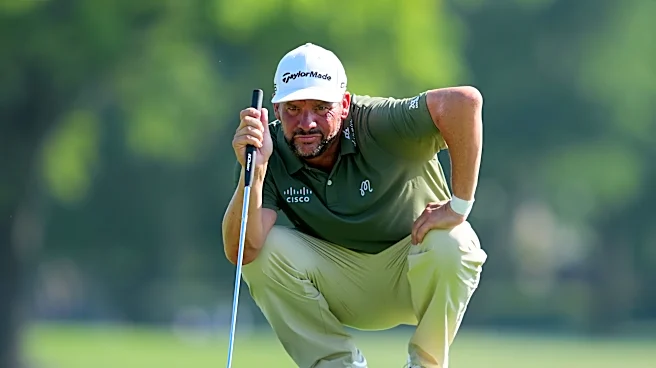 Michael Block disputes chatter that he walked off golf course at Senior European event