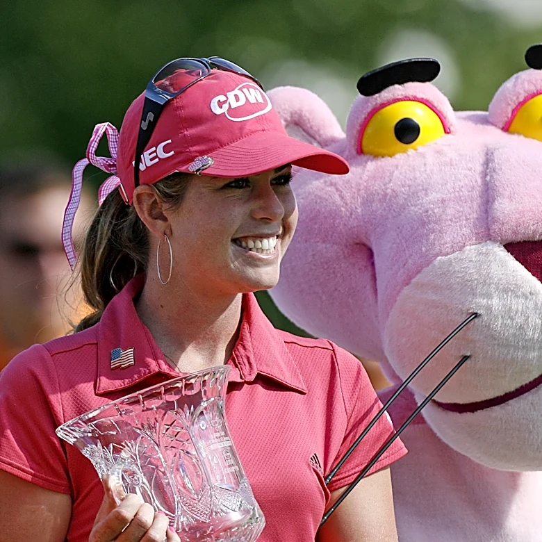 Paula Creamer's surprise 40th included major champions, Pink Panther