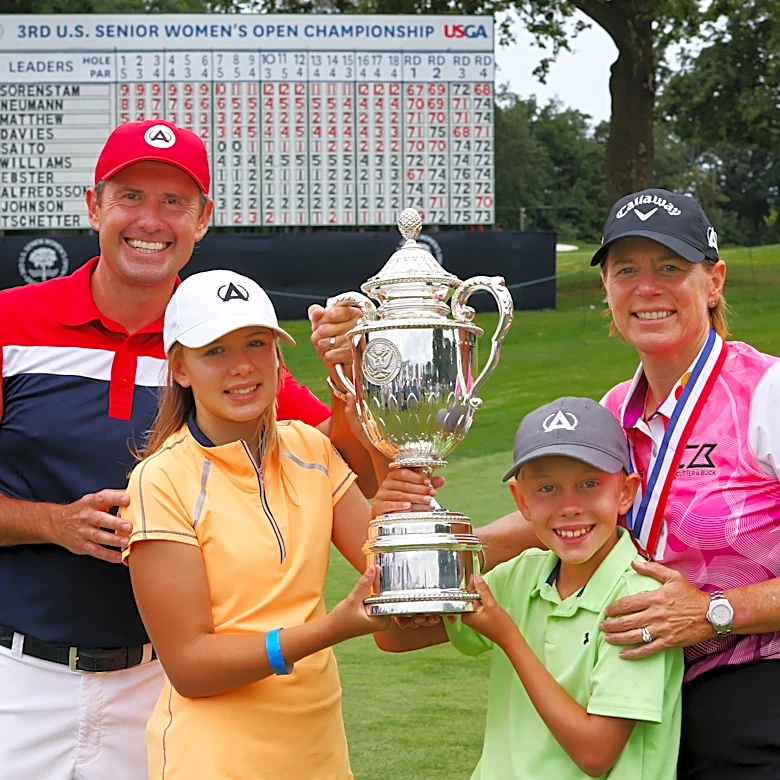 LPGA great Annika Sorenstam now has two kids bitten by the golf bug