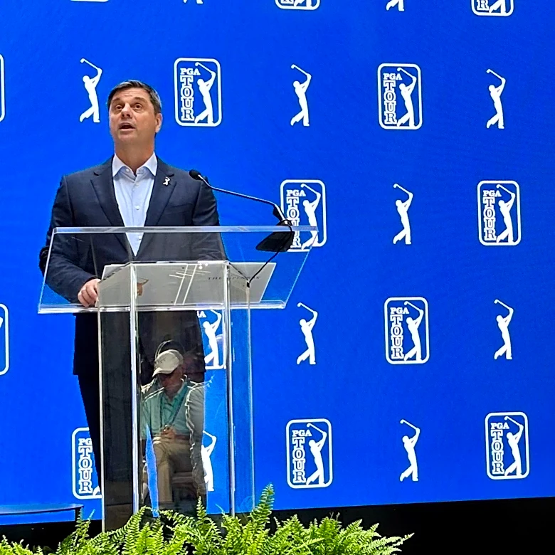 Live updates from PGA Tour CEO Brian Rolapp's news conference at 2026 Tour Championship