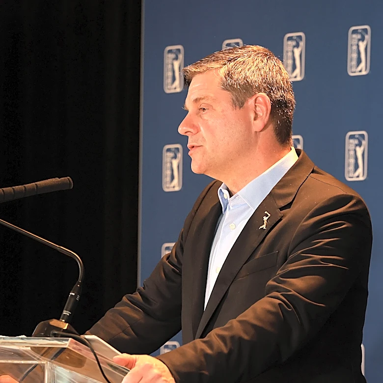 Brian Rolapp says LIV Golf players can return to PGA Tour, but they'll have to earn it