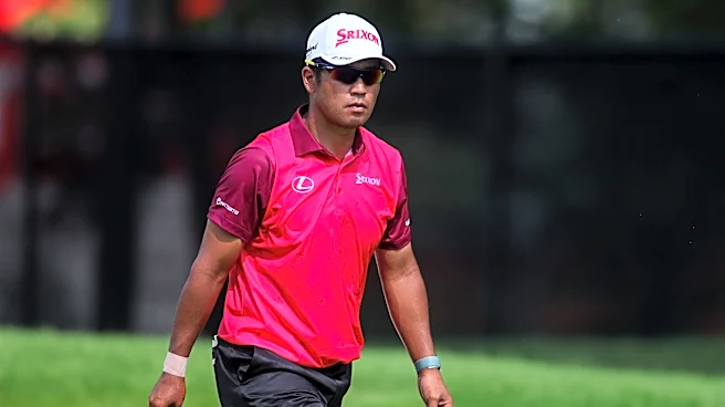 Hideki Matsuyama holes out from bunker at Tour Championship, continuing run