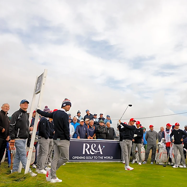 2026 Walker Cup Saturday foursomes pairings, singles matchups at Lahinch