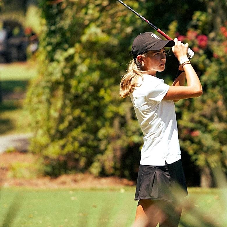 Kai Trump's second round of college golf was 2 shots better in the Golfweek Fall Challenge