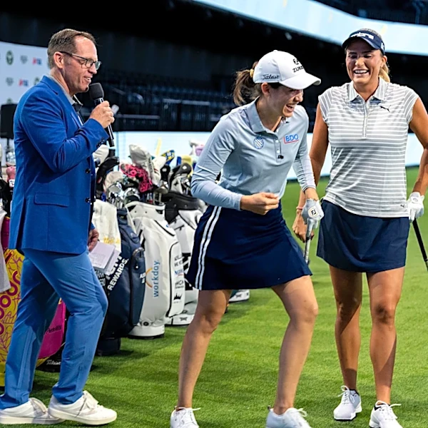 Why is Lexi Thompson playing in WTGL while pregnant?