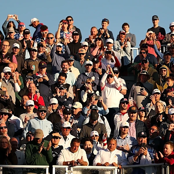 Presidents Cup fan kicks golf ball back into play, reviving memories of infamous Chicago fan moments