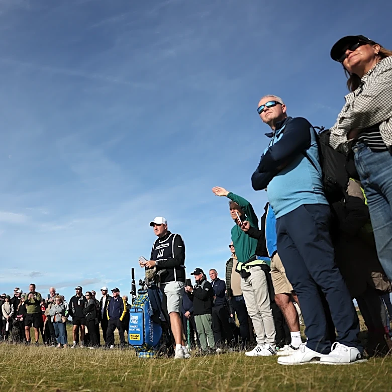 Mostly smiling, Robert MacIntyre is chasing lead at the Dunhill Links Championship