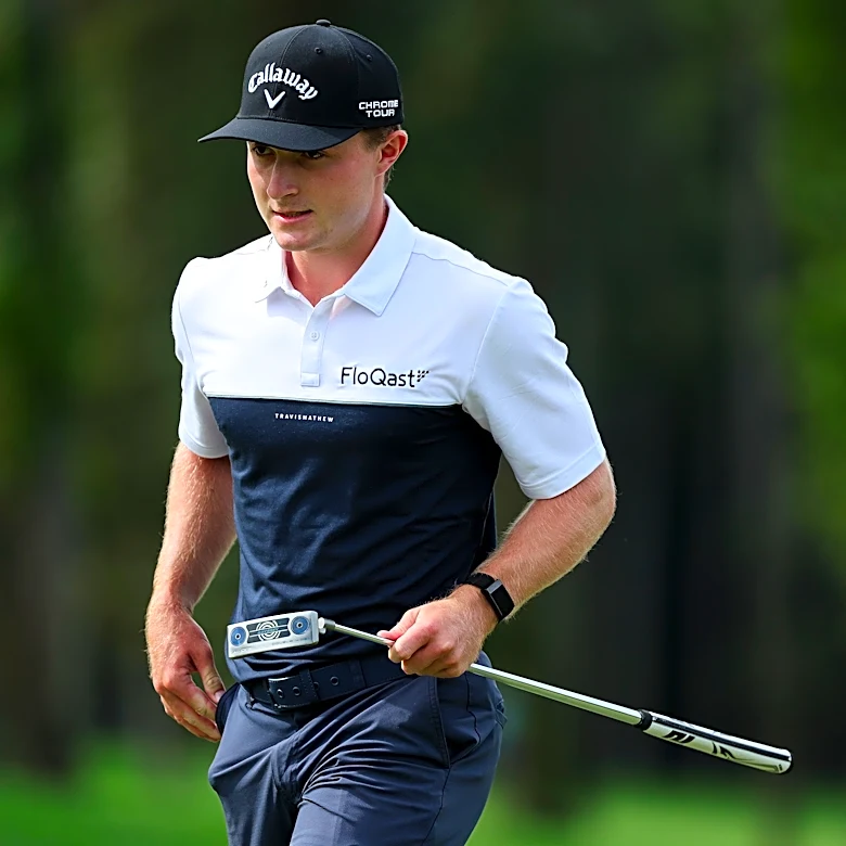 Blades Brown posts back-to-back eagles, shoots 61, on the brink of PGA Tour card