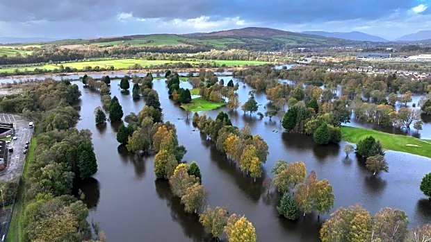Historic Scottish golf course submerged by Storm Boelo flooding, faces extensive damage