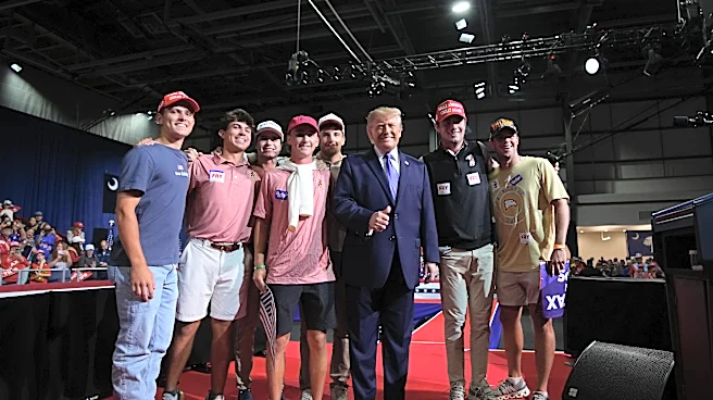 Donald Trump surprises college golf team, brings them on stage at South Carolina rally