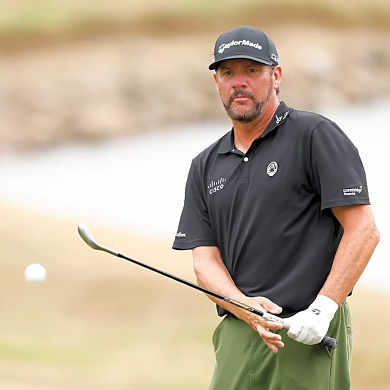 Michael Block bounces ball off the rocks, makes birdie, contends in Schwab playoffs