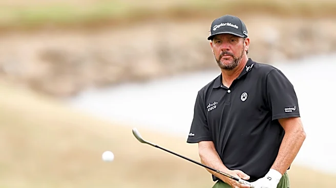 Michael Block bounces ball off the rocks, makes birdie, contends in Schwab playoffs
