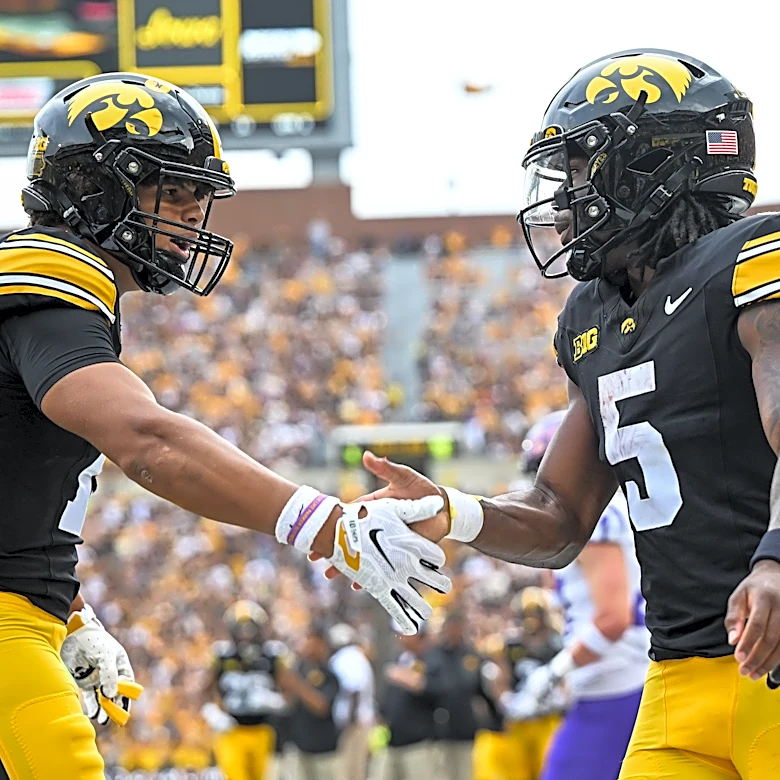 Iowa football moves up in latest AP Top 25 rankings