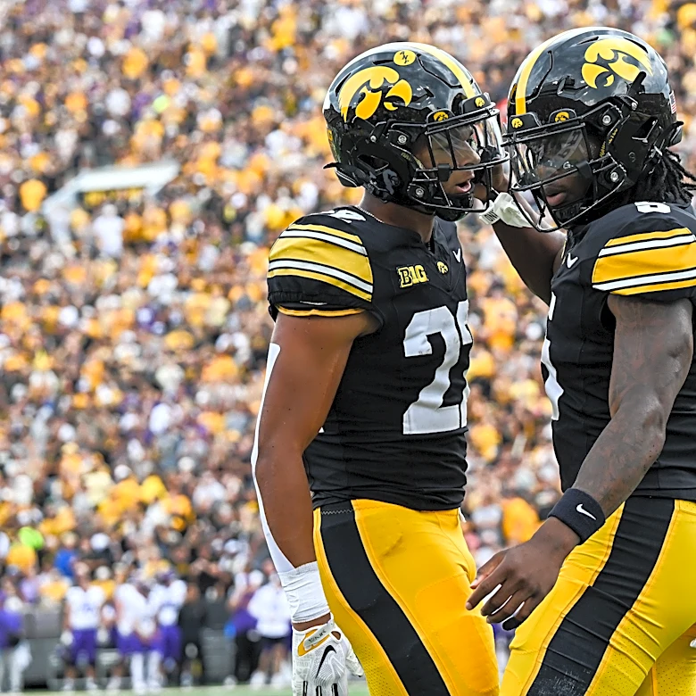 Iowa football RBs discuss monster day vs. UNI