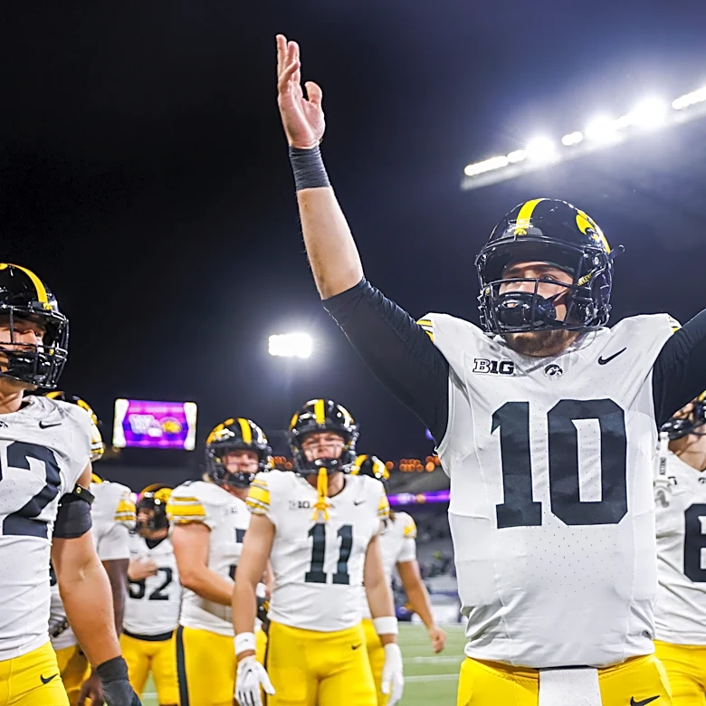 Iowa football rises in latest AP Top 25 poll rankings