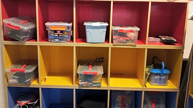 Use A Dollar Tree Hack To Make Plastic Bins Look Like Decorative Baskets