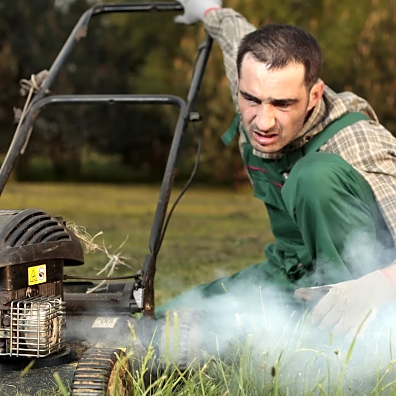 What Does It Mean When Blue Smoke Is Coming Out Of Your Lawn Mower?