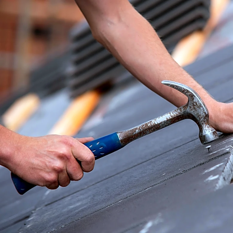 Use Old Roof Tiles To Create A Budget-Friendly Path Of Pavers