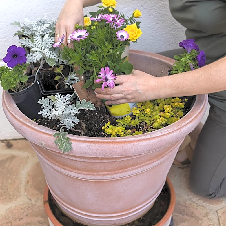 Fill Large Planters With A Scrap You Can Get For Free From Your Yard