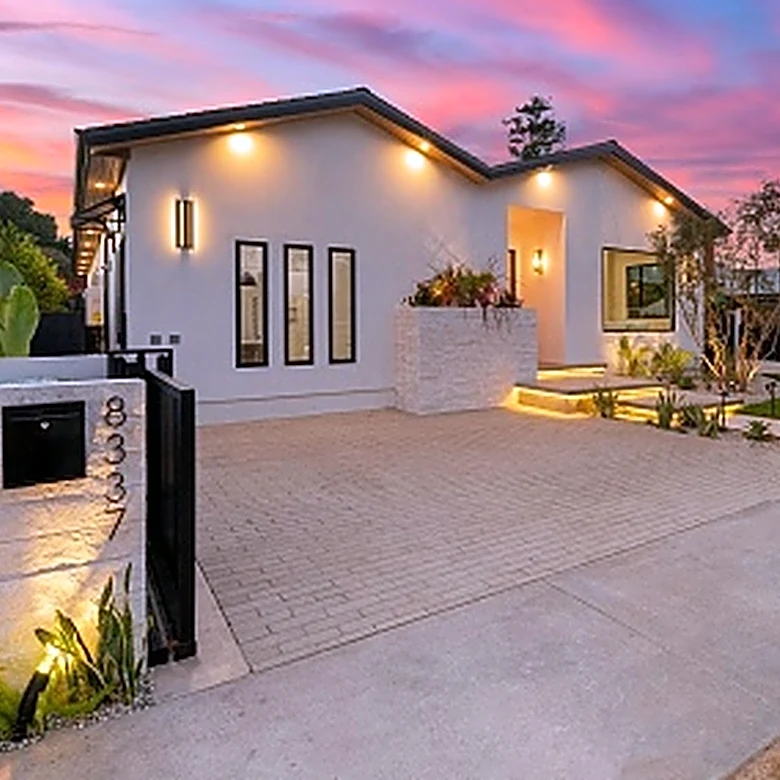 Not Brick, Not Pavers: The Driveway Edging Alternative To Light Up Your Front Yard