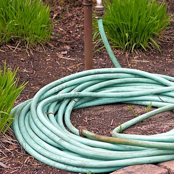 Use A Plastic Bottle To Keep Garden Hoses Neat & Organized