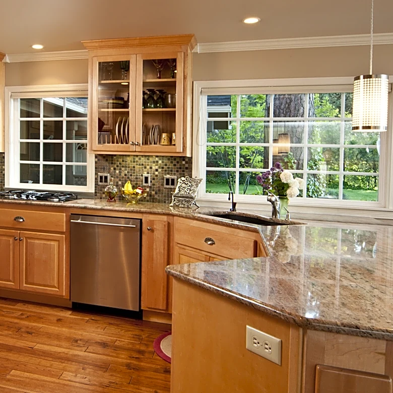 Not Paint Or Stain: Updated Honey Oak Cabinets With A Clever DIY
