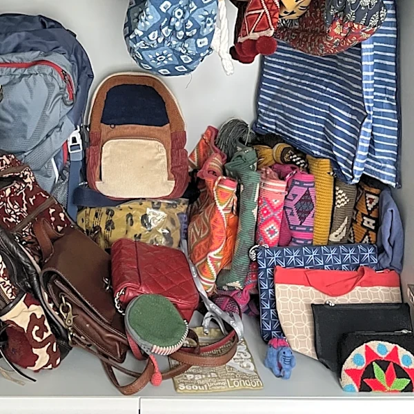 The Smart IKEA Solution To Keep Purse Clutter Organized And Out Of The Way