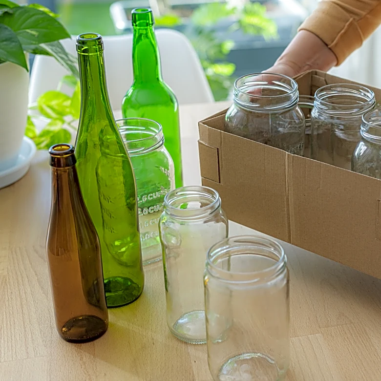 Upcycle Old Glass Bottles To Create Budget-Friendly Brick Pavers With This Pretty DIY