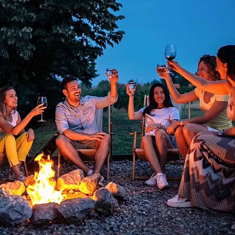For A Cozier Backyard, Build Your Fire Pit Campsite-Style