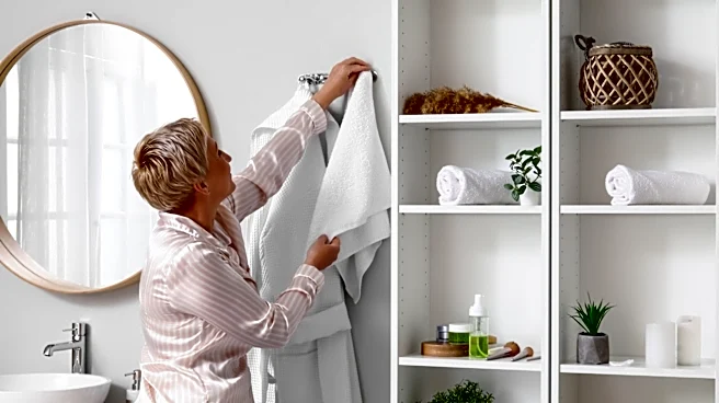 Ditch The Crowded Hooks: Here's A More Creative Way To Hang Bathroom Towels