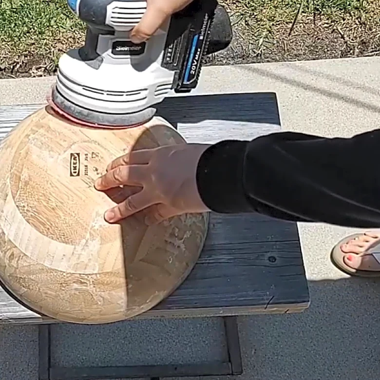 Turn $12 IKEA Bowls Into A Stylish Side Table With A Savvy DIY