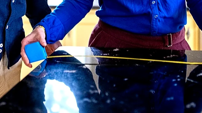 Woman Turns Granite Countertop Scraps Into Beautiful Table Décor With An Impressive DIY